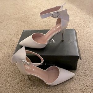 Vici White Heels